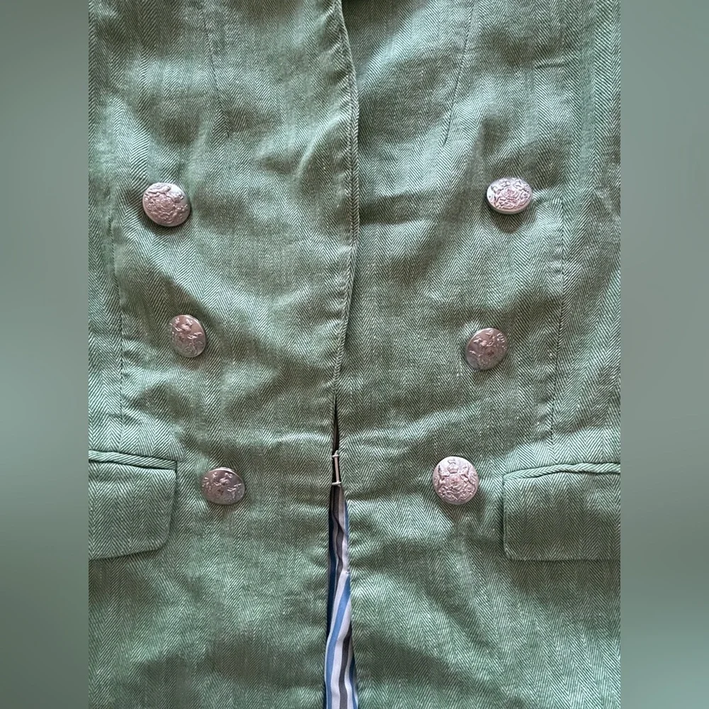 Veronica Beard Beacon Dickey Linen-blend Blazer - Picture 7 of 14